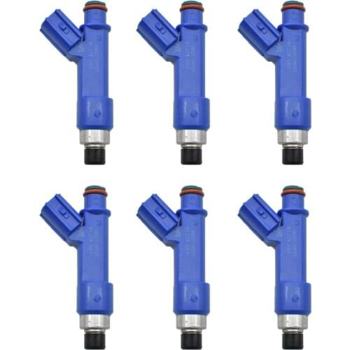 6pcs/lot Fuel Injector 23250-22080 2325022080 For Toyota 2004-2008 Corolla Matrix 1.8L 2970017