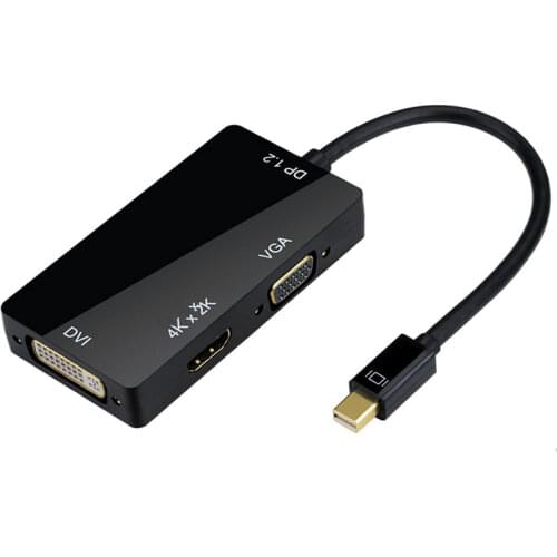 Thunderbolt 2 Adapter 4K Mini Displayport to HDMI-compatible VGA DVI Video Converter for MacBook MacBook Pro iMac Surface pro