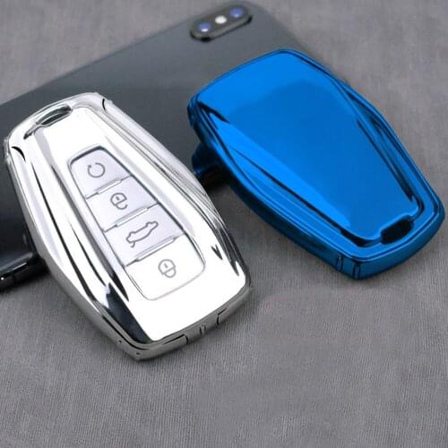 For Geely Coolray Key Case For Geely X6 GX7 Emgrand Hawk Global Key Cover 4 Button Remote Holder Keychain Car Key Case Fob Skin