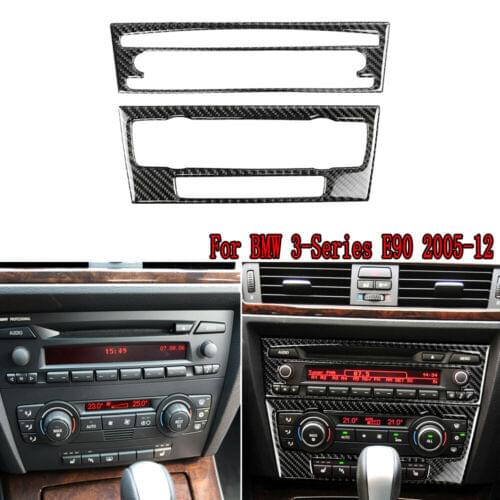 Central Control Box Decoration Frame Trim For Bmw Old 3 Three Series E90 E92 E93 Carbon Fiber Car Accessories