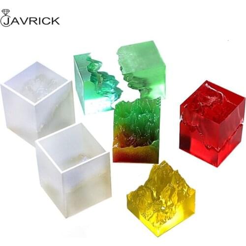 Double side Snow Mountain Mold Epoxy Resin Silicone Mold Micro Landscape Handmade Craft mold