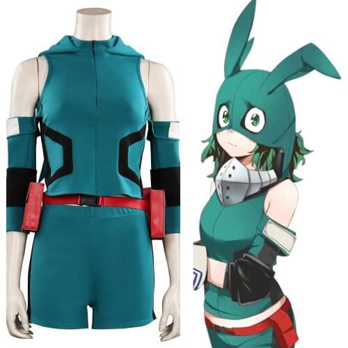 My Hero Academia Midoriya Izuku Cosplay Costume Top Shorts Outfits Halloween Carnival Suit