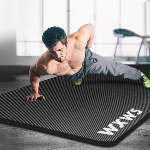 180*60*1cm Thick Yoga Mat for man with Carrying Strap, коврик для йогиComfort Soft NBR Non Slip
