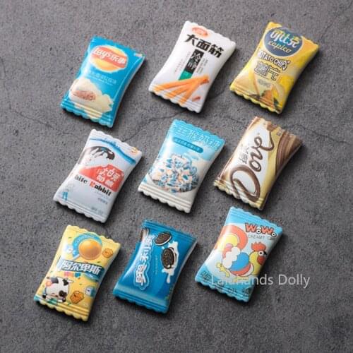 Doll House Mini Candy Model Miniature Food Play DIY Small Kitchen Supermarket Food Toy Accessories