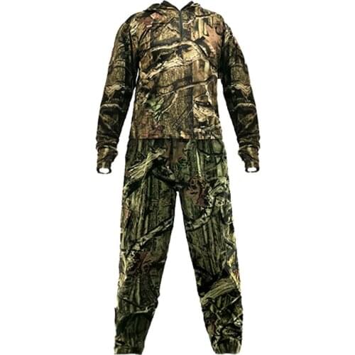 Summer bionic camouflage hunting fishing sun-protective clothing male anti-mosquito uv breathable fishing clothes