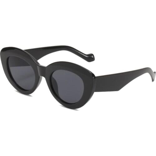 2021 New Fashion Cats eye personality Sunglasses Candy colors Sunglasses Red Instagram Fashion Retro Glasses