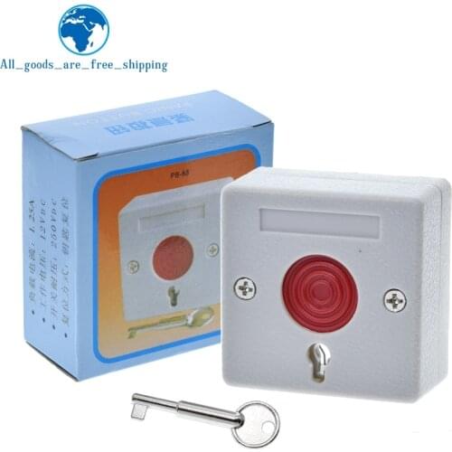 PB-68 emergency button switch key automatic reset wired manual alarm button Fire hand alarm emergency switch
