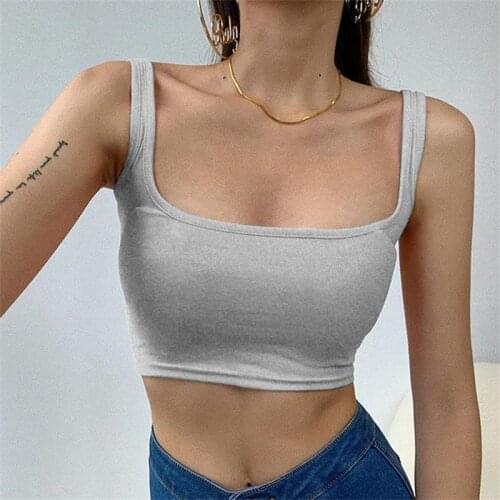 Sexy Tank Top Black Halter Crop Tops Women Summer Camis Backless Camisole Fashion Casual Tube Top Female Sleeveless Cropped Vest