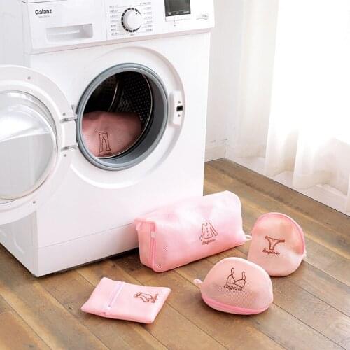 Polyester Mesh Clothing Machine-Wash Laundry Bag Anti-Deforamtion Washing Net Foldable Clothes Storage Bags