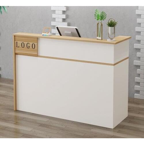 Modern cashier counter, small counter, clothing store, beauty salon, hairdressing salon, bar table, reception desk
