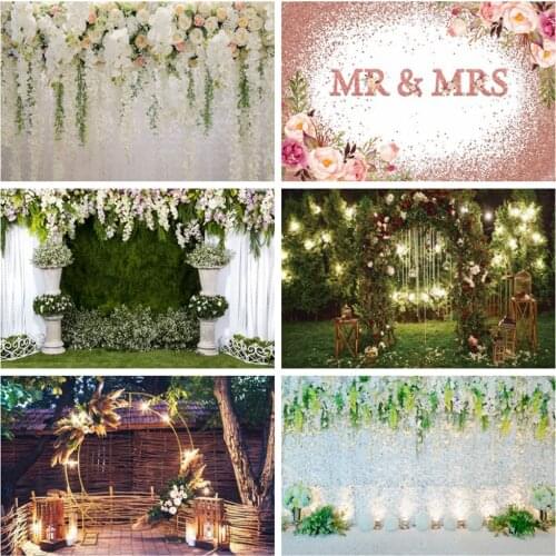 Yeele Wedding Stage Ceremony Photocall Pergola Heart Flower Photography Backdrops Photographic Backgrounds For Photo Studio