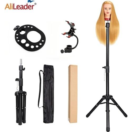 Alileader 125Cm Tripod Stand For Hairdressers Mannequin Head Strong Adjustable Wig Stand Fast Delivery From Usa/Spain Warehouse