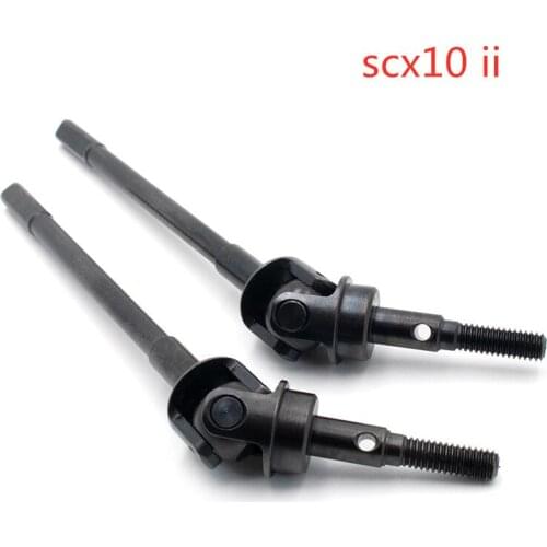 KYX Hard Steel Front Axle CVD Shaft for RC Crawler Car Axial SCX10-II 90046