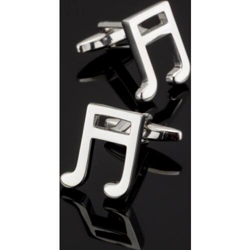 XK289 High quality mens Wedding Silvery Cufflinks music symbol Cufflinks crazy promotions