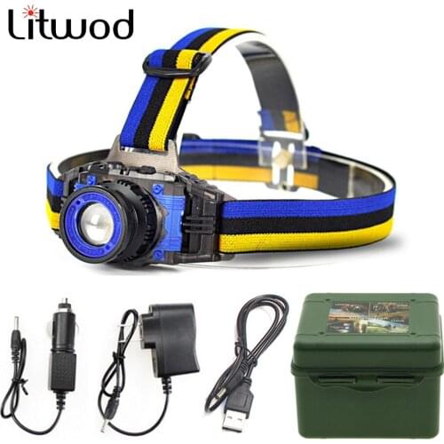 XP-G Q5 Headlamp Head Lamp Headlight Light Led Bulbs Litwod Build-in Rechargeable Battery Hunting / Fishing Cycling 2000 Lumens