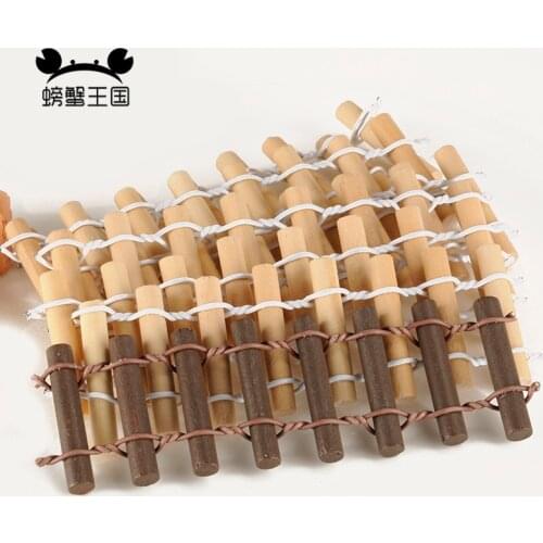 10pcs DIY Wooden Fences Model Train Railway 8cm length model train railway modeling