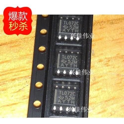 10PCS New original TL072 TL072CDR TL072CDT SOP8 TI / ST Operational Amplifier