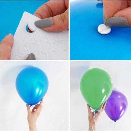 2Pcs 200 Points Balloon Attachment Glue Dot Attach Balloons to Ceiling or Wall Stickers Birthday Party Wedding Supplies