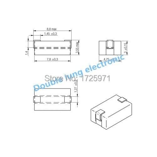 50PCS/lot 7427932 WE-PBF Flat Wire High Current SMD Ferrite Bead