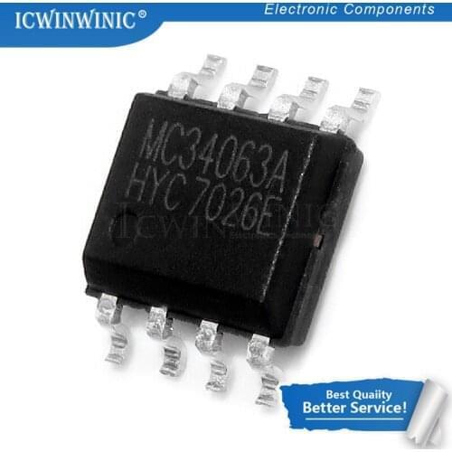50piece MC34063A MC34063 SOP8 SOP MC34063ADR MC34063ADR2G SMD New original In Stock