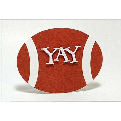 Yay Cheers Alphabet Metal Cutting Die Scrapbooking Template DIY Stencil Paper Card Photo Making Embossing Handmade Decoration