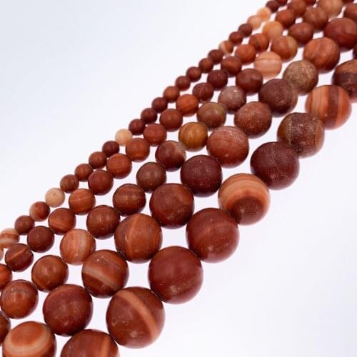 Wholesale Natural Stone Red Malachite Loose Beads 4 6 8 10 12mm Beads for Jewelry Making DIY Bracelet Necklace