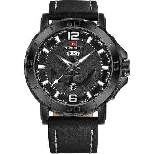 NAVIFORCE Luxury Brand Sport Men Watches Quartz Clock Man Army Military Mens Leather Wrist Watch Relogio Masculino