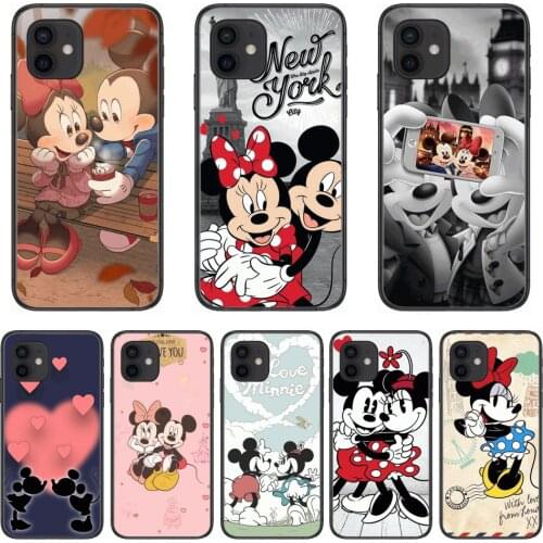Disney Mickey Mouse Style Phone Case cover For iphone 12 pro max 11 8 7 6 s XR PLUS X XS SE 2020 mini black cell shell