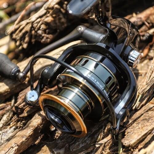 Far Throw Fishing Reel Metal HE500 Freshwater Reservoir Lure Spinning Fishing Wheel Trolling Surf Metal Spinning Reels