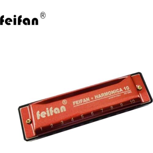 10-hole childrens harmonica stainless steel Bruce toy beginner entry childrens musical instrument