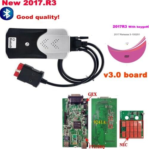 2017.R3 keygen VD Best V3.0 PCB vd for delphis obd2 Scanner diagnostic tool for vdijk pro with USB