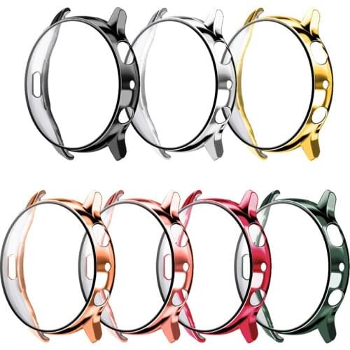 For Samsung Active2 40mm/44mm watch Protective case electroplating shell tempered film integrated protection Samsung watch