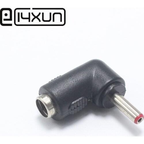 EClyxun 1pcs/lot 5.5*2.1 mm female to 3.5*1.35mm male 90 Degrees DC Power Connector Adapter Laptop
