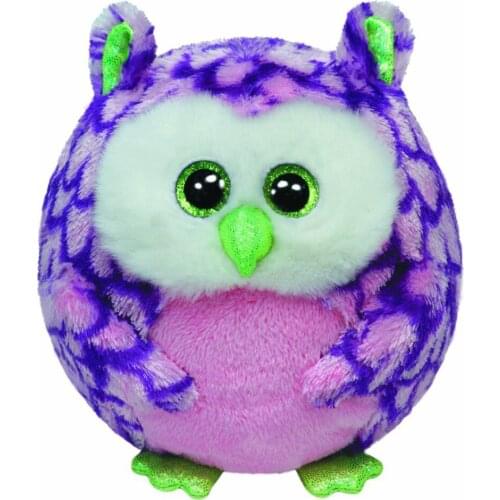 15cm TY Big Glitter Eyes Plush Stuffed Animal Owl Collectible Owl Ball Toy Christmas Birthday Gift For Boys and Girls