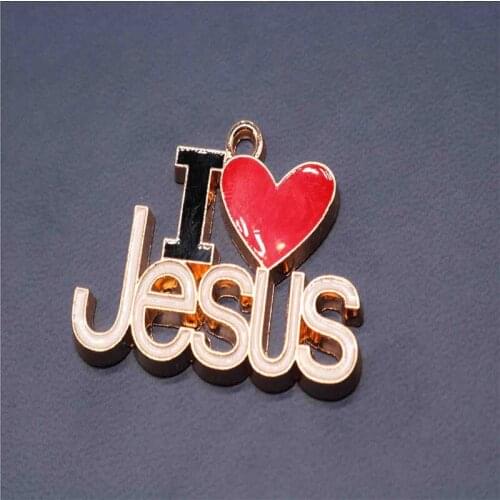 Catholic Jesus Fish Medal Fashion I Love Jesus Medal
