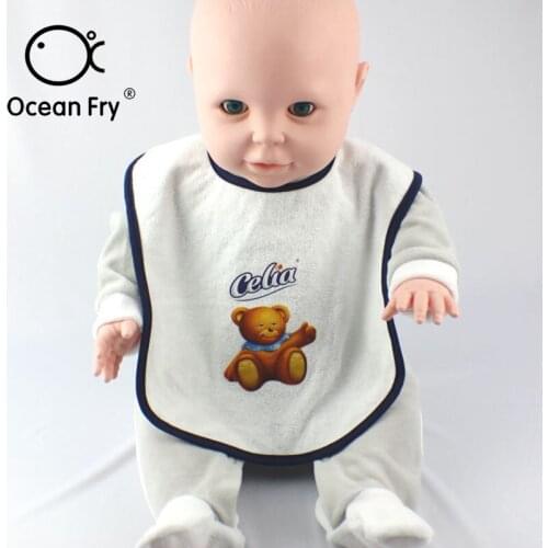 Newborn Baby Feeding Bib Cotton Burp Cloths Toddler Boy Infant Saliva Towels Bear Cartoon Bibs Feeding Burp Cloth Dropshipping