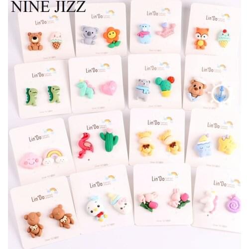 Детские серьги NINE JIZZ China At AliExpress