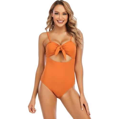 2021 new hollow swimsuit swimsuit rabbit ears sexy one-piece swimsuit backless one-piece swimsuit female
