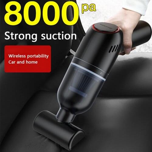 Mini Handheld Car Vacuum Cleaner Wireless Wet Dry Dual Use High Power Strong Suction Portable Car Vacuum Cleaner Automotive Good