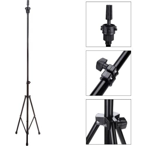 Adjustable Tripod Stand Holder Hairdressing Training Head Mold Mannequin Holder Salon Hair Clamp