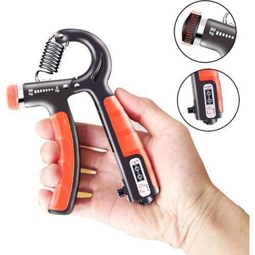 5-60Kg Countable Adjustable Gripper Fitness Hand Exerciser Grip Wrist Training Increase Strength Spring Pinch Carpal Expander