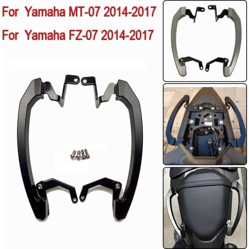MT07 FZ07 14-17 Rear Seat Grab Handle Bars Pillion Passenger Grab Rail Handle For Yamaha MT-07 FZ 07 MT 07 2014 2015 2016 2017