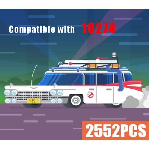Compatible With 10274 Ghostbusters ECTO-1 Car Building Block 2352pcs Movie Series Bricks Toys For Kids Birthday Christmas Gifts