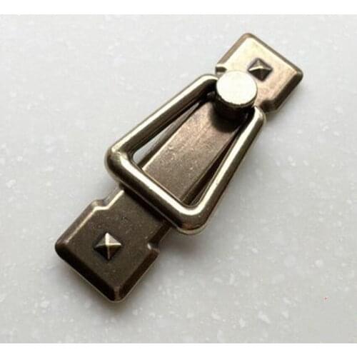 Rustico Retro furniture handle bronze Stehende Installation drawer cabinet pull antique brass shaky drop rings dresser handle