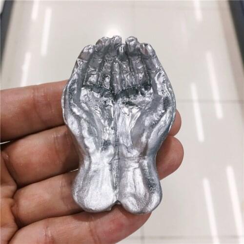 Resin Hands Shape Figurine Display Stand for Crystal Glass Ball Base Sphere Holder Christmas Ornament Statue Gift