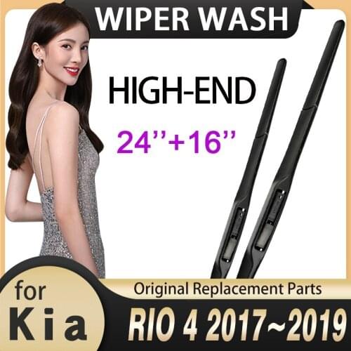 Car Wiper Windshield for KIA RIO 4 2017 2018 2019 X-Line RIO4 Front Windscreen Wipers Blade Car Accessories Stickers