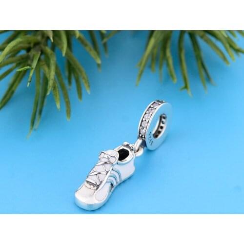 Fit Original Charm Bracelet 925 Sterling Silver Idol Flat Training Run Shoes Sneaker Bead For Making Women Berloque 2021 Fashion