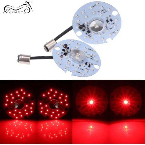 1157 LED Turn Signal Red Light Running Lamp Inserts Dual Fit For Harley Touring Most 1986-2013
