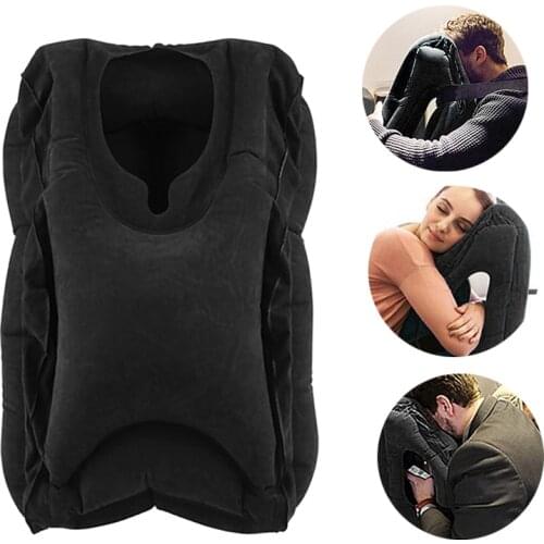 2017 Soft Air Inflatable Travel Pillow Neck Pillow Comfortable Traveling Airplane Car Pillows for Sleeping Bedding