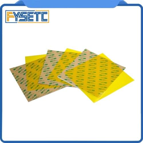 2 x 200*230*1mm PEI Frosted 3D Print Build Surface Cold PEI Sheet with 200m/250mm 3M 468MP Adhesive Polyetherimide 1mm thickness